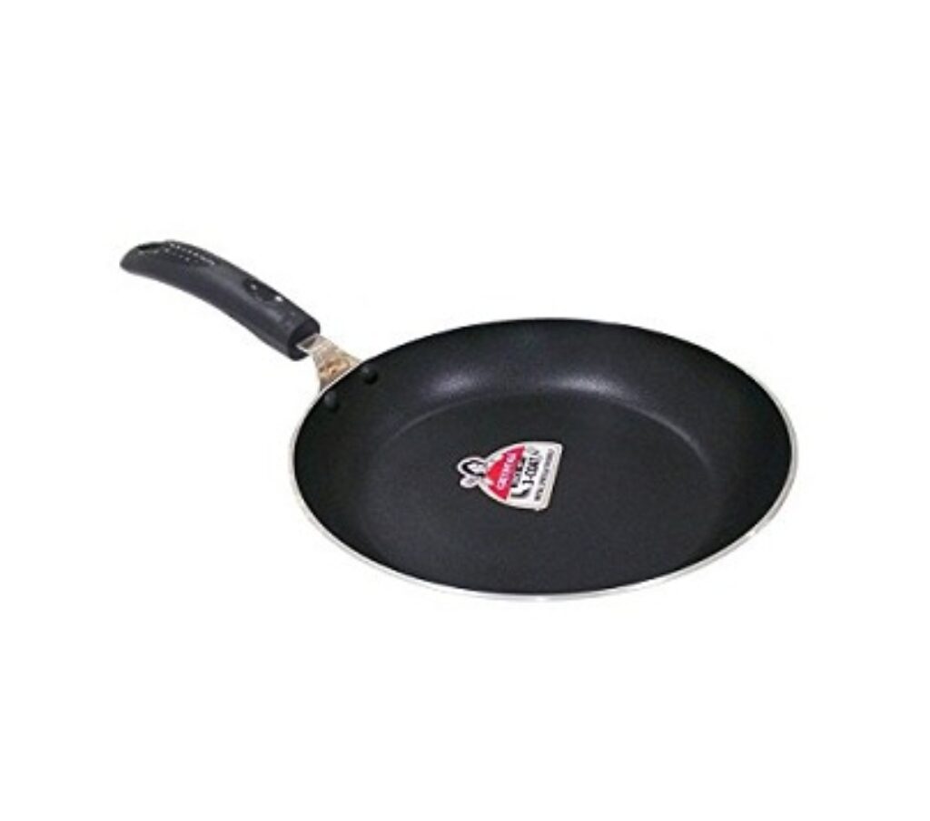 Crystal Aluminium Induction Base Non-Stick Taper Fry Pan, Multicolor