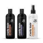 Curly Hair Plumping Primer, Gel Light and Refresher Mist Set