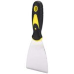 BigPlayer Putty Knife Set with Soft Rubber Handle for Drywall, Putty, Decals, Baking, Patching and Painting
