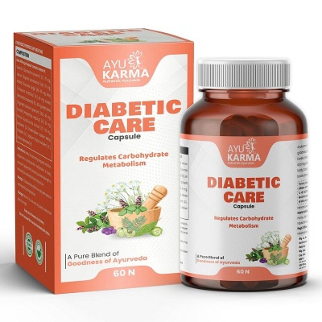 AYUKARMA Diabetic Care Capsules Helps to Manage Diabetes