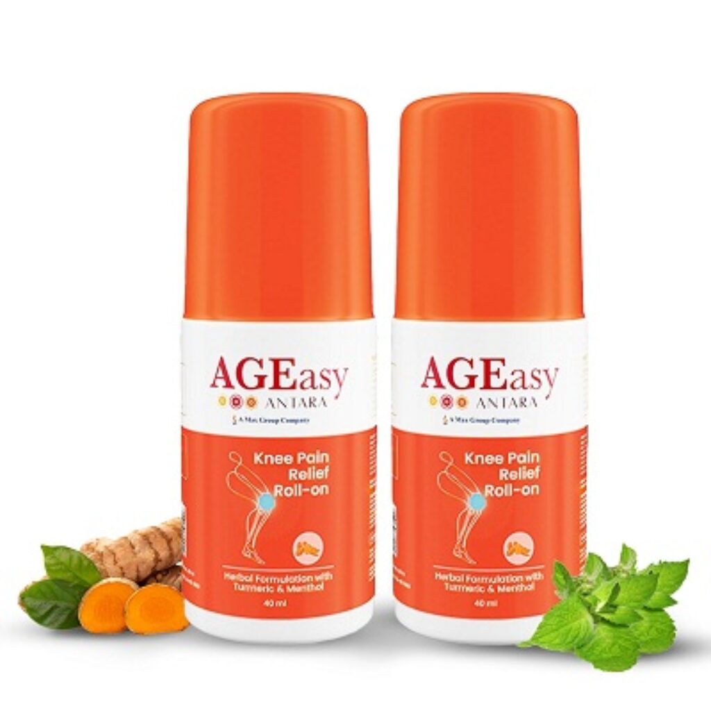 AGEasy Pain Relief Roll On (Pack of 2) | Powerful & Fast-Acting Formula with Goodness of Turmeric