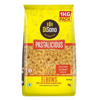 DiSano Pastalicious 100% Durum Wheat Macroni Pasta, Elbow, 1kg