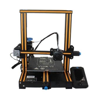 WOL 3D UPGRADED Creality Ender 3 V2 Model 2023 With Orange strip,