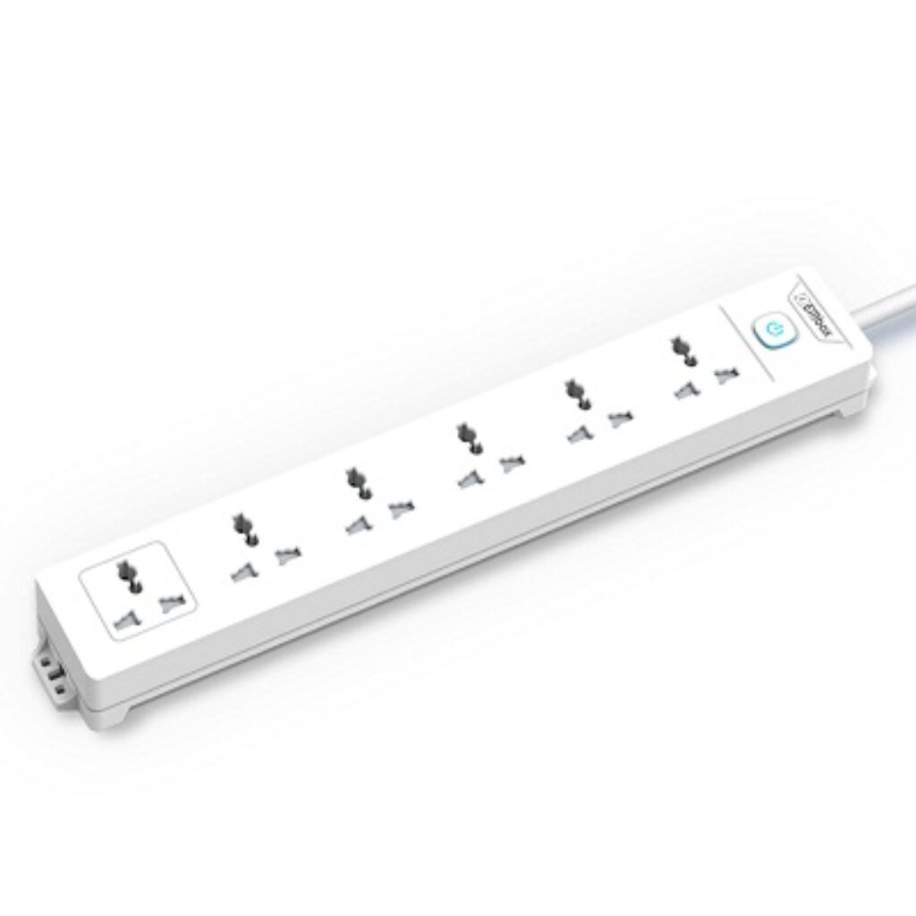 EMBOX 10A Extension Board 6way power strip 2500w with Universal Sockets With Master Switch,Safety Shutter,Indicator and 1.8 mtr Cord length