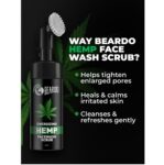 Beardo Natural Hemp Facewash Scrub for Men | With Soft Silicon Scrub