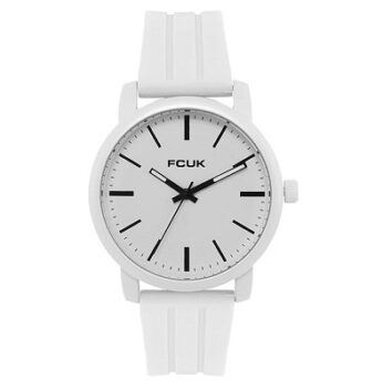 FCUK Analog White Dial Men's Watch-FK0011E