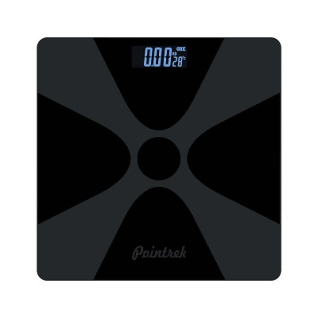 Pointrek Electronic Digital LCD Personal Health Body Fitness Weighing Scale (Black)