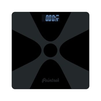 Pointrek Electronic Digital LCD Personal Health Body Fitness Weighing Scale (Black)