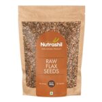 Nutrashil Raw Flax Seeds 400 Gms | Fibre Rich | Flax Seeds for weight Loss | Alsi Seeds For Eating