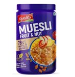 Kwality Muesli Fruit & Nut 1Kg Jar | 76% Multi Grains