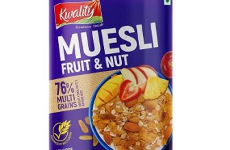 Kwality Muesli Fruit & Nut 1Kg Jar | 76% Multi Grains