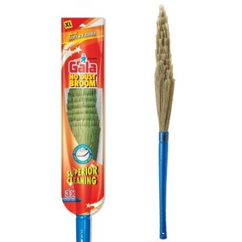 Gala No Dust Broom Extra Long (For Floor Cleaning Multipurpose, Fiber)