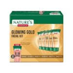 NATURES ESSENCE Glowing Gold Facial Kit, 500g +100ml