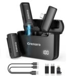 GRENARO S13 Wireless Microphone with Digital Display Charging Case,