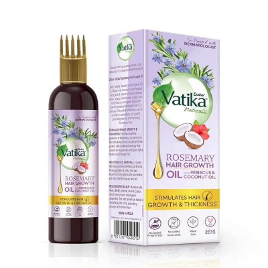 Dabur Vatika Rosemary Hair Growth Oil with Hibiscus & Coconut Oil - 200ml