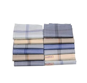 Generic men's luxury Cotton Handkerchiefs -6 piece(22 * 22cm)
