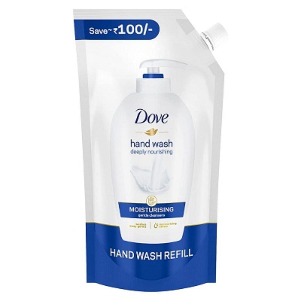 Dove Moisturising Liquid Hand Wash, 900ml Refill | Gentle Cleanser for Soft Hands, Suitable for Sensitive Skin | Nourishing Liquid Handwash