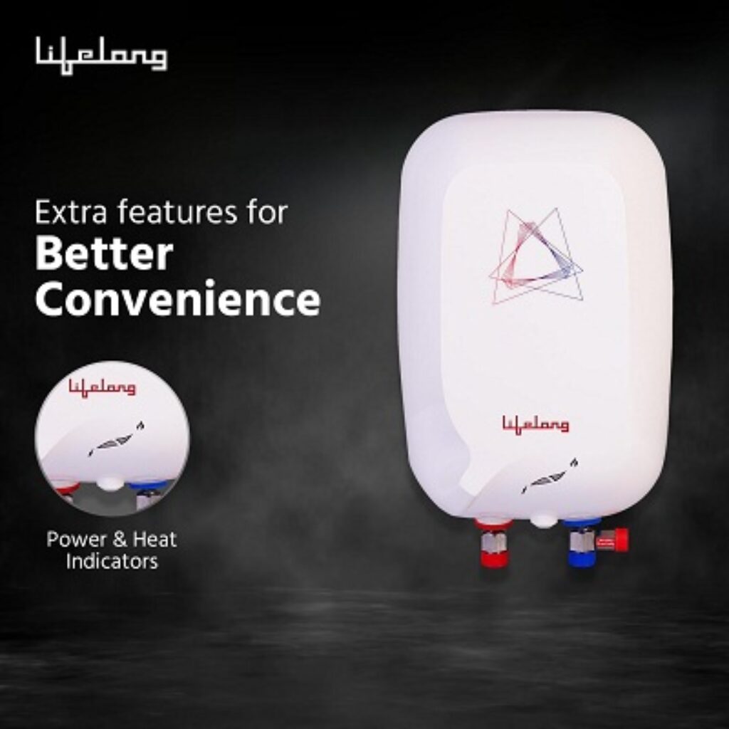 Lifelong Instant Geyser 3 litre - Instant Water Heater for Home