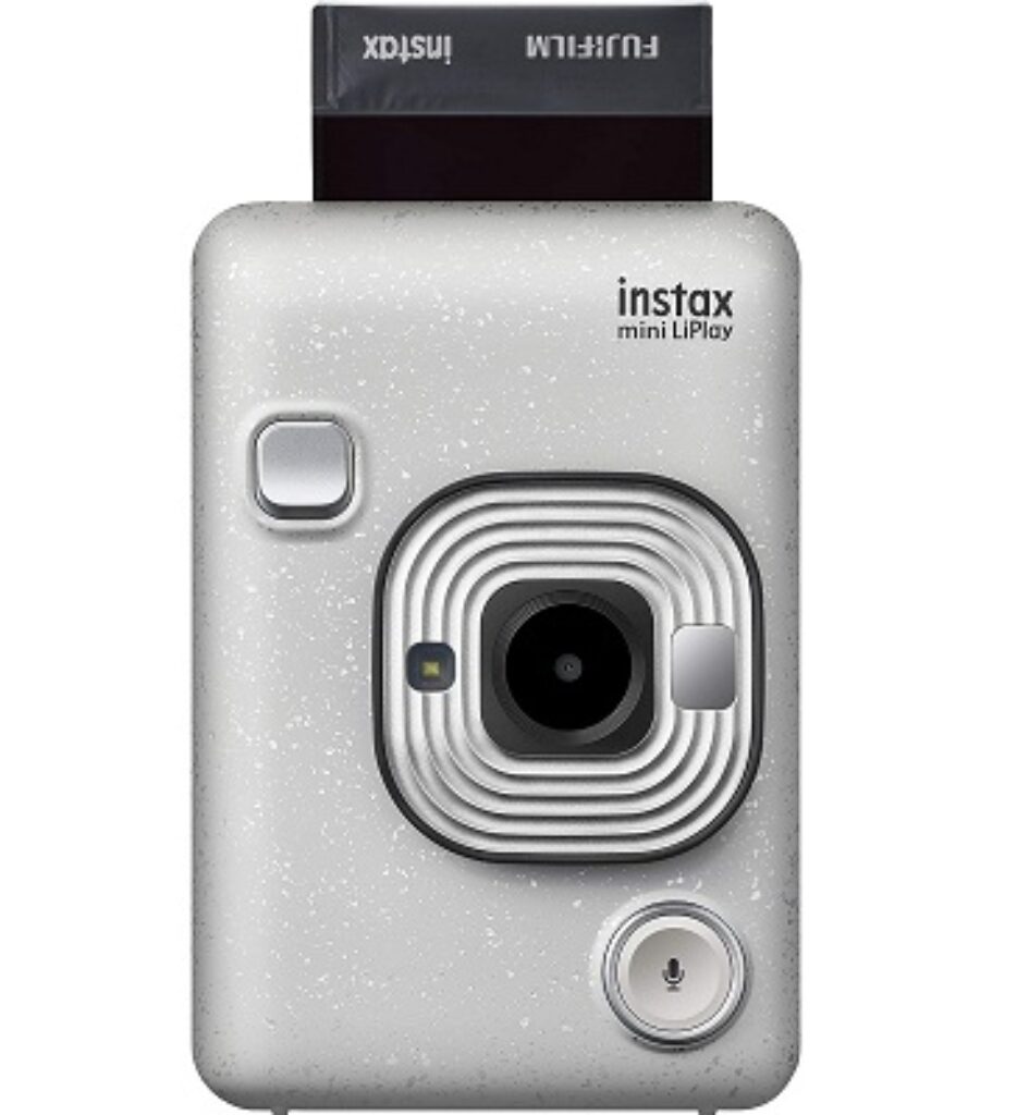 Fujifilm Instax Mini LiPlay Hybrid Instant Camera (Stone White)