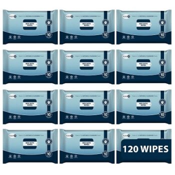 KareIn Bed Bath Wipes, Adult Wet Wipes, Adult Bath Wipes, Anti Bacterial, Ready To Use Cleansing Towels