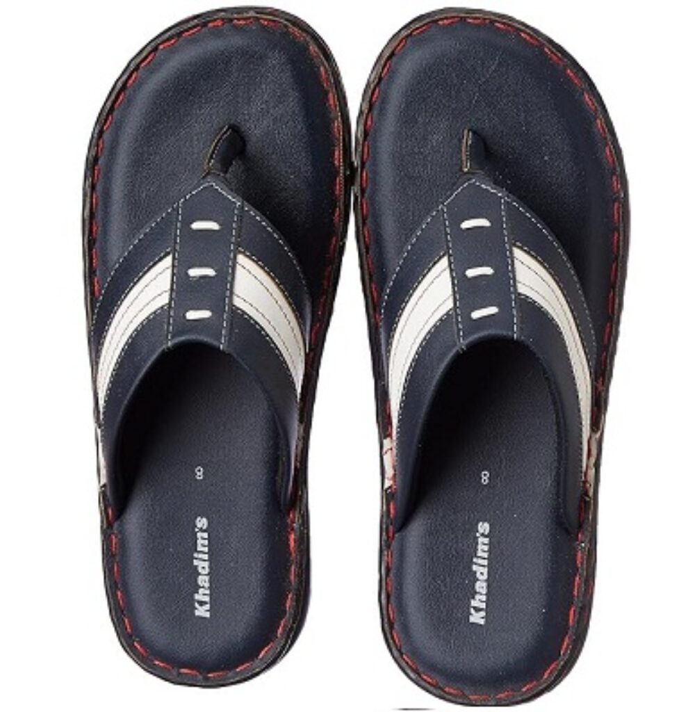 Khadims Men Navy Casual Dress Slipper-33610533690003