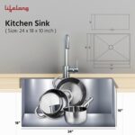 Lifelong Handmade Single Bowl Kitchen Sink