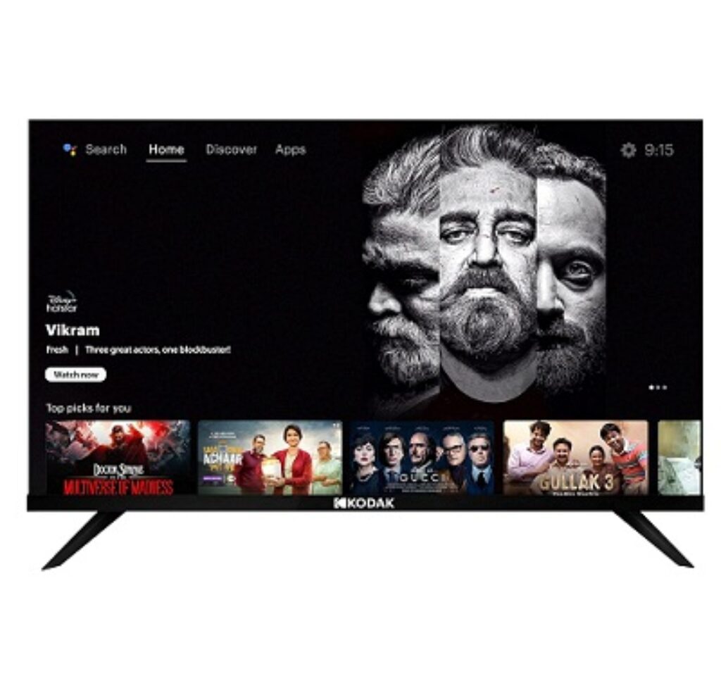 Kodak 126 cm (50 inches) Bezel-Less Design Series 4K Ultra HD Smart Android LED TV