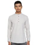 Luxrio Kurta for Men Cotton Blend Short Solid Slim Fit