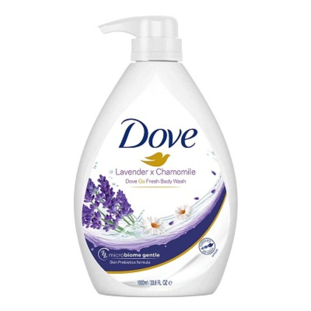 Dove Lavender & Chamomile Go Fresh Body Wash Pump Bottle With Relaxing Floral Scent