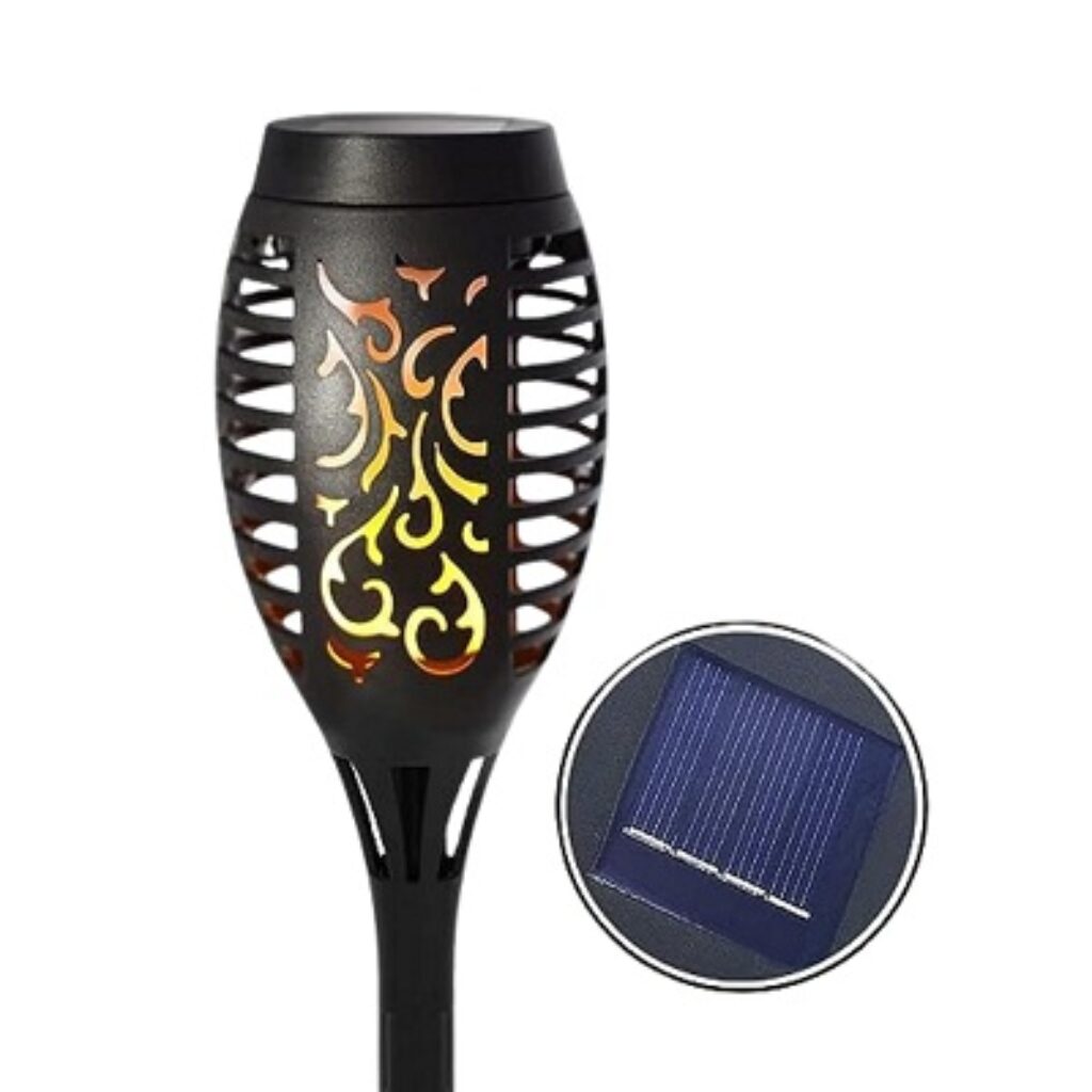 Lexton Solar 3 in 1 Garden Light 12LED Solar Flickering Mashaal Light