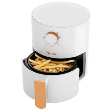 Lifelong 2.5L Air Fryer for Home - 800W Small Airfryer Machine to Fry, Bake & Roast with Timer Control - Oil Free Fryer Machine - Electric Air-Fryer with 360° Hot Air Circulation Technology (LLHF25)