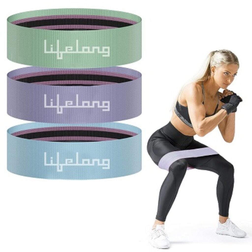 Lifelong Fabric Resistance Band, Loop Hip Band for Women