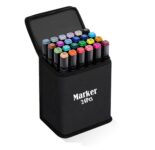 KARP 24Pcs Dual Tip Art Markers With Carrying Case