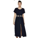 Marie Claire Women's Polyester A-Line Knee-Length Casual Dress