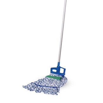 Kleeno by Cello Clip & Fit Looped Cotton Mop, 1pc, Blue