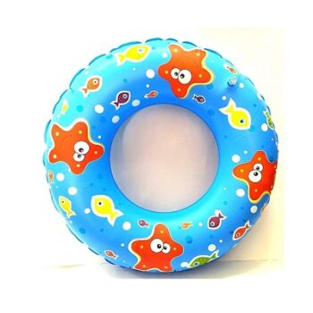 EASY SHOPE Swimming air Multi Cartoon Print Inflatable Swim Ring Blow Up Floating Tube Raft Tube for Swimming Pool/Beach for Age 3-10 Years (70 cm)