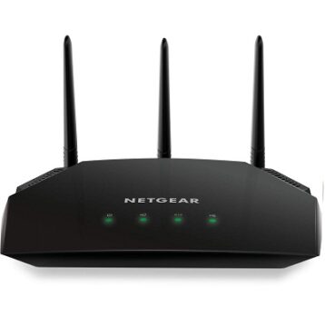 Netgear R6850 AC2000 Mbps, WiFi USB Dual Band Gigabit Wall Mount Router (Black)