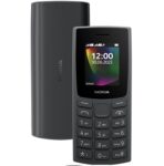 Nokia 106 Dual Sim, Keypad Phone with Built-in UPI Payments App, Long-Lasting Battery, Wireless FM Radio & MP3 Player, and MicroSD Card Slot | Charcoal