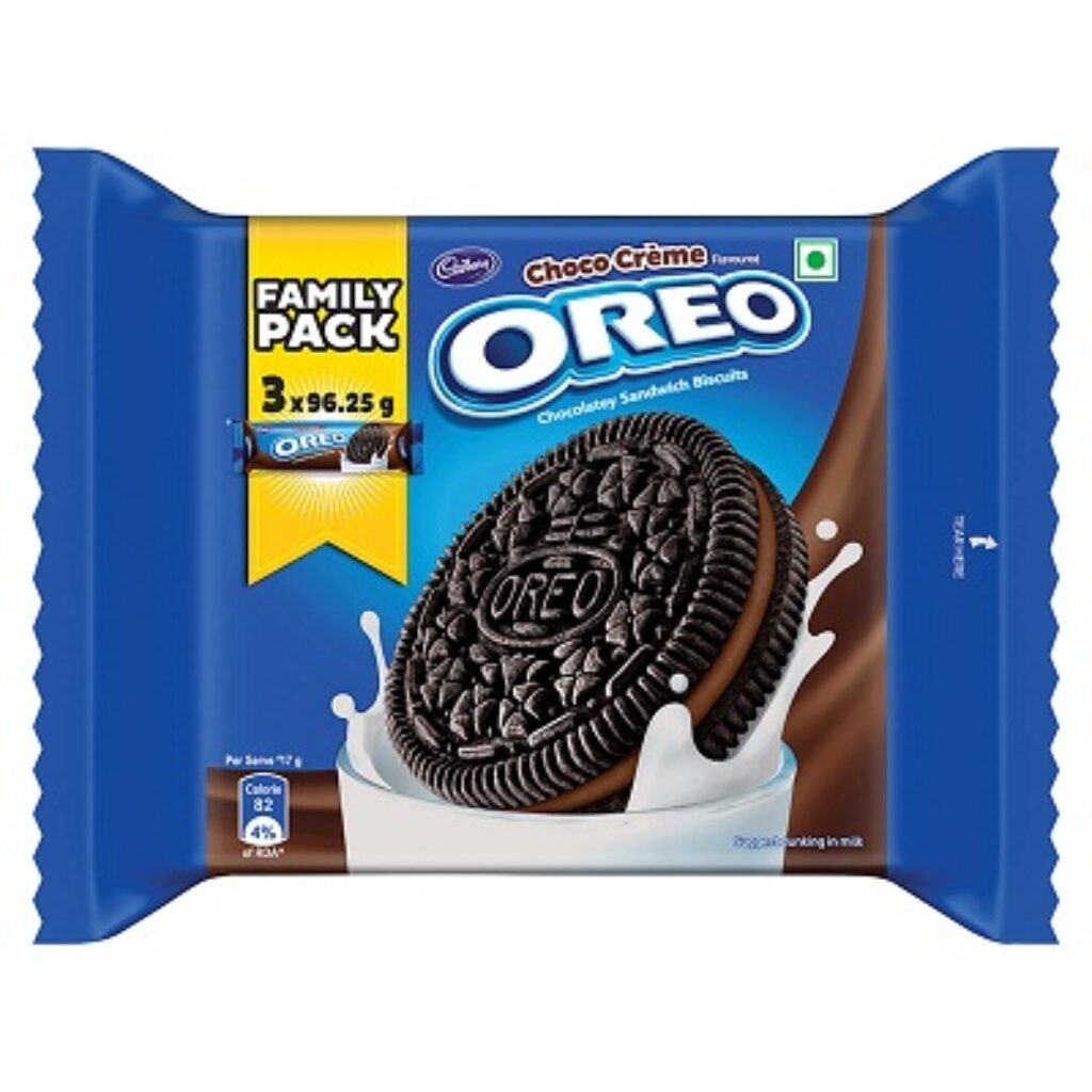 Cadbury Oreo Vanilla Flavour Crème Sandwich Biscuit, 288.75 g