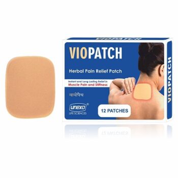 Viopatch Herbal Pain Relief Patch - Pack of 12 Patches | Instant Relief from Muscular Pain & Joint Pain| Natural Pain Relief Patches | No Side Effects
