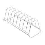 EMBASSY Stainless Steel Square Plate Rack/Stand, 1-Piece, Size - 8 (41 cms)