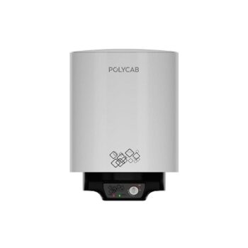 Polycab Celestia 15 Ltr 2 KW 5 Star Rating Storage Water Heater with Metal Body (White Black)