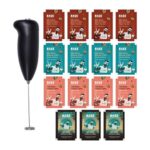 Rage Coffee - Silk Blend Assorted Sachets & Frother Coffee Kit Combo (15 X 1.5 Gram Sachets)