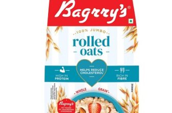 Bagrry’s 100% Jumbo Rolled Oats 1kg Pouch