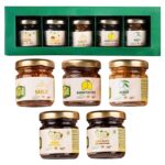THE LITTLE FARM CO Pickle Sampler Box - Taster Box of 5 achaars | Less Oil Mustard Base Homemade Pickles | No Added Preservatives, No Artificial Flavours | Traditional Recipe