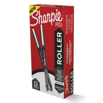 SHARPIE Black Roller Ball Pen