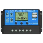 ALLPOWERS 20A Solar Charger Controller Solar Panel Battery Intelligent Regulator with USB Port Display 12V/24V