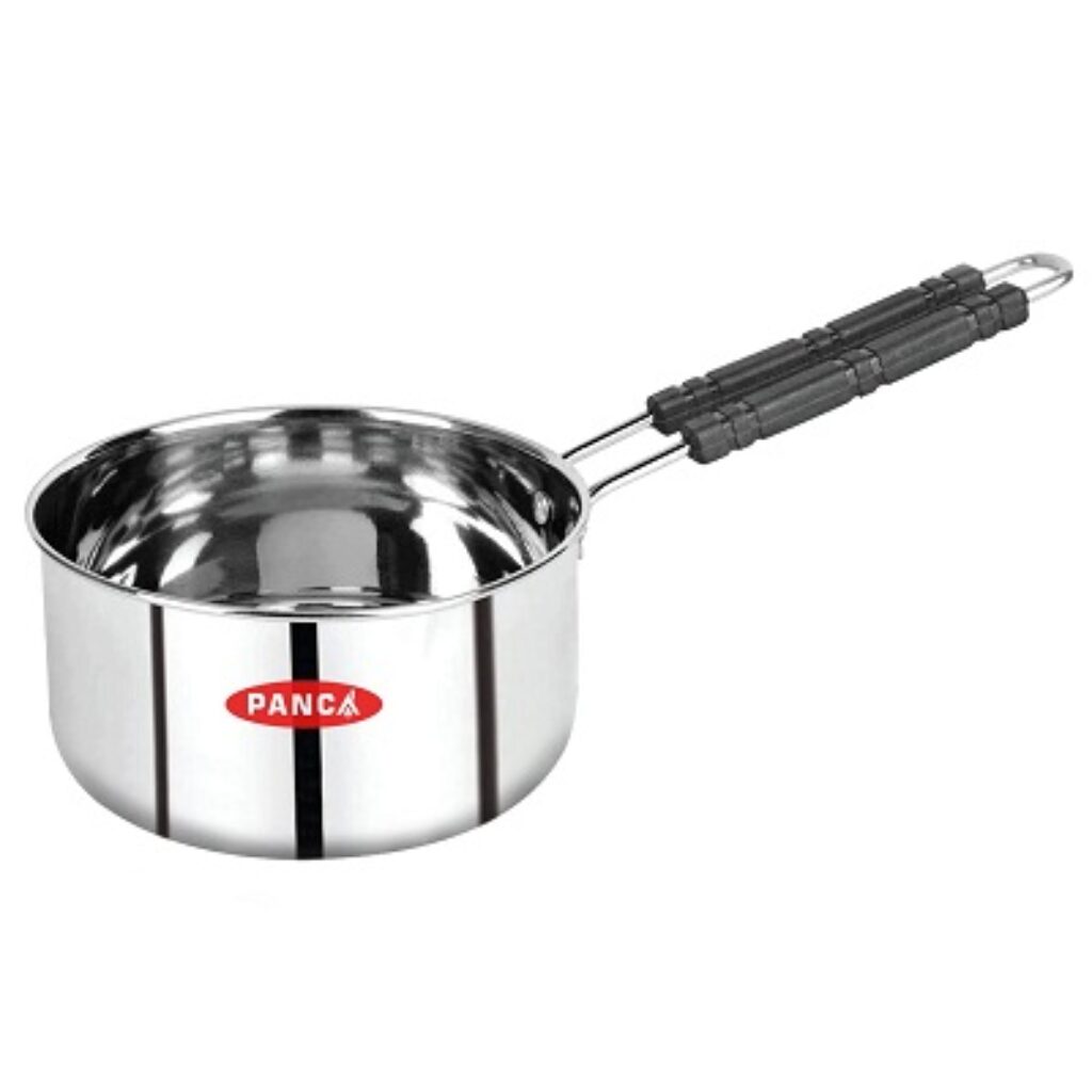 PANCA Stainless Steel Sauce Pan, Tea Pan, Milk Pan Heavy Guage