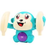 Storio Dancing Monkey Musical Toy for Kids Baby Spinning Rolling Doll Tumble Toy