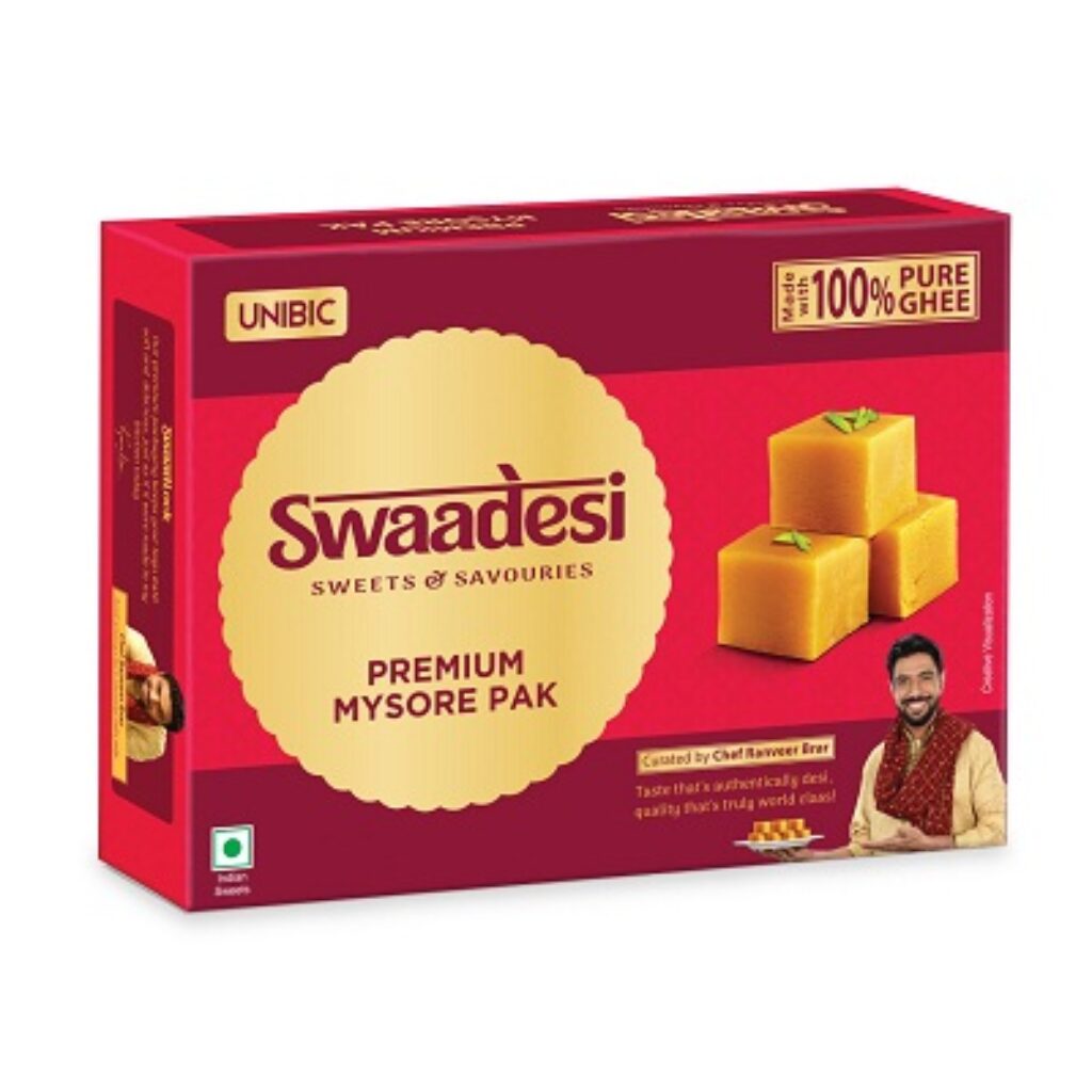 Unibic Swaadesi Premium Mysore Pak Made with Pure Ghee